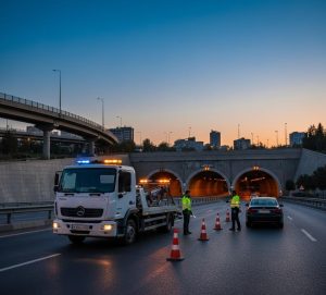 امداد کرمان موتور در محدوده رسالت تهران کنار تونل